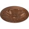Ekena Millwork Bordeaux Ceiling Medallion (Fits Canopies up to 3 1/4"), 22 5/8"OD x 1 3/4"P, Polished Copper CM22BOPOS - alternate 2